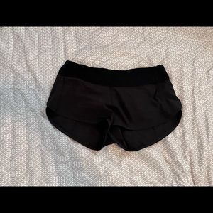 Black Lululemon Speed Up Shorts